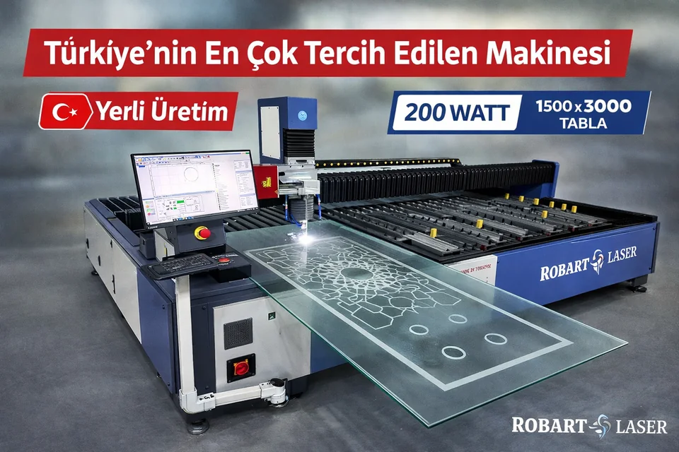 Robart Lazer cam ve ayna kumlama lazer makinesi