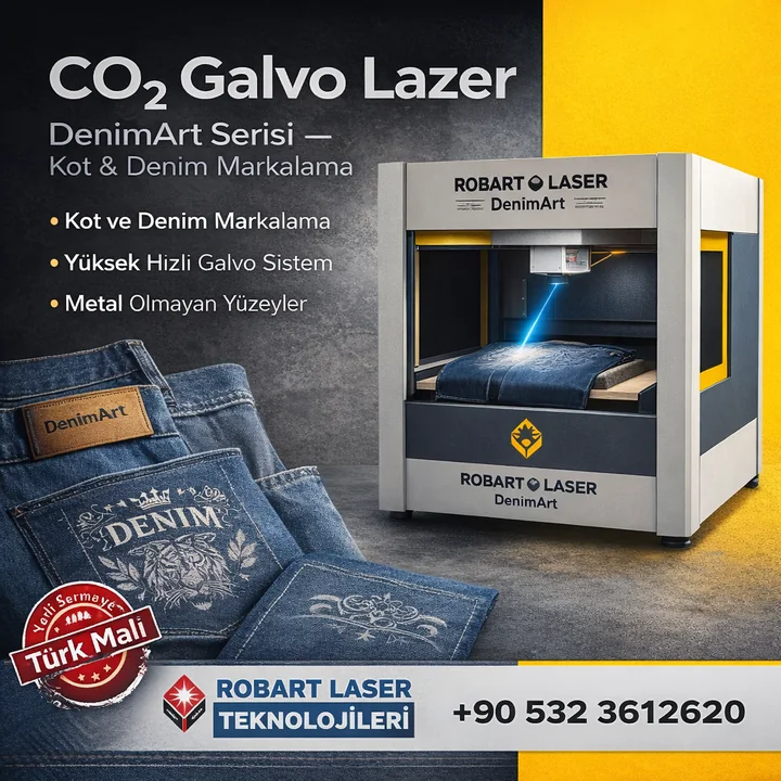 Robart Lazer DenimArt CO2 Galvo lazer sistemi